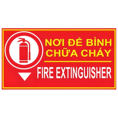Bảng chỉ dẫn nơi để bình chữa cháy TATEKSAFE