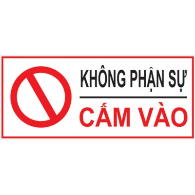 Bảng "Không phận sự cấm vào"