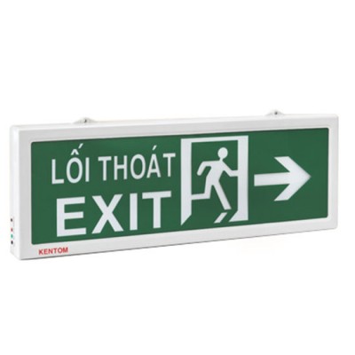 Đèn lối thoát Exit mũi tên hướng phải 1 mặt KenTom KT-630