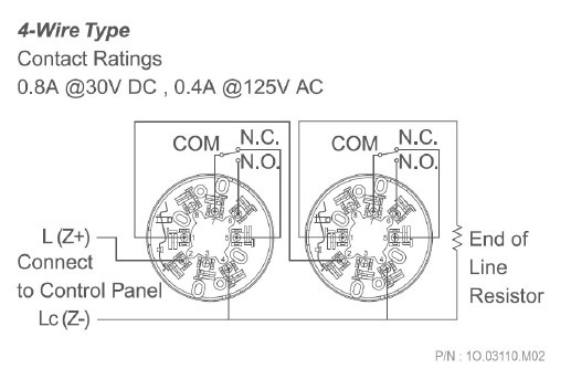 Đầu báo khói quang Horing 12VDC AH 0311 4