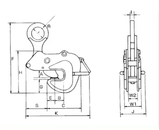 Kẹp tôn ngang KAWASAKI AMS 6