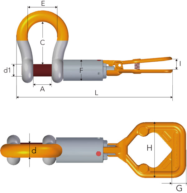 Ma ní thả và thu hồi ROV Gunnebo A0861 1