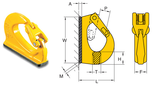 Móc máy xúc hàn YOKE 8 081 1