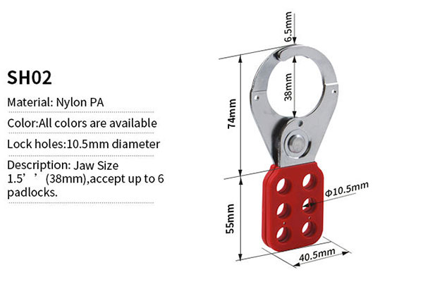 khoa cang cua kep 38mm lockey sh02