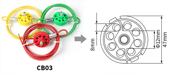 Khóa cáp đa năng LOCKEY CB03 1