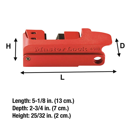 Khóa cầu dao kiểu kẹp Master Lock 491B 2