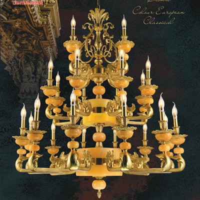 Đèn chùm đồng HUFA CĐ 1088/12+8+4