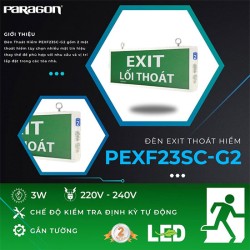 Đèn chỉ dẫn thoát hiểm PARAGON PEXF23SC-G2