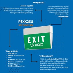 Đèn chỉ dẫn thoát hiểm PARAGON PEXK26U