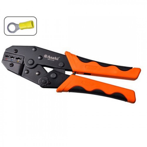 Kìm bấm đầu cosse chỉa bọc nhựa 0.5~6mm2 Asaki AK-9126