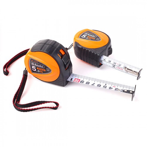 Thước cuộn thép in hai mặt phủ cao su dài 7.5m Asaki AK-2716