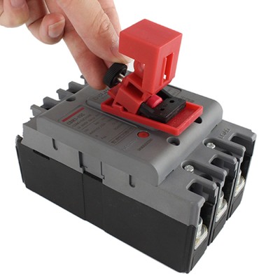 Khóa cầu dao MCCB 120V–230V dạng clamp-on PROLOCKEY CBL11