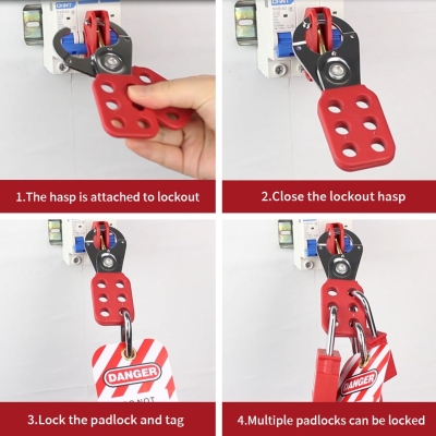 Khóa Kẹp Hasp Hàm Thép 38mm PROLOCKEY SH02 – Dùng Tối đa 6 người