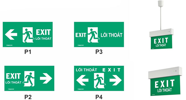 Đèn Exit thoát hiểm 2 mặt Paragon PEXL26U 3