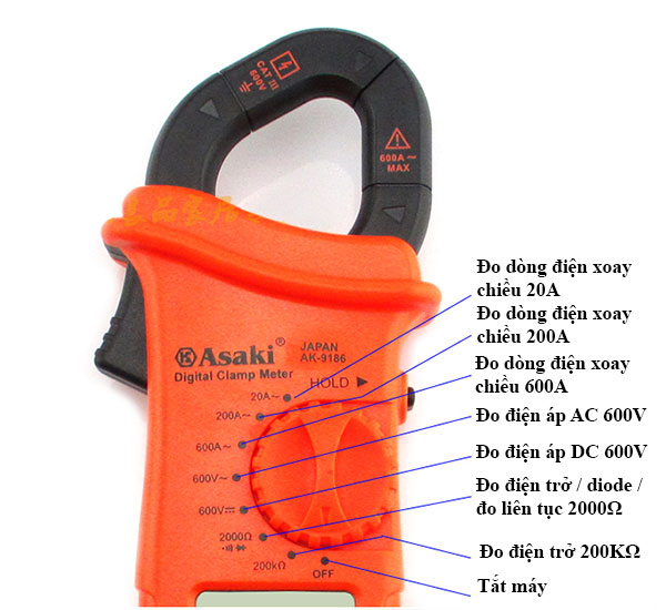 Ampe kìm Asaki AK 9186 1