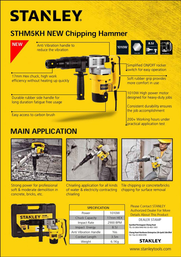 Máy đục bê tông STANLEY STHM5KHV 3