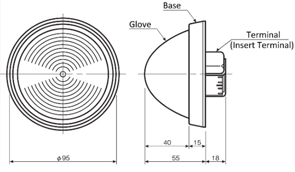 Đèn chỉ thị báo cháy HOCHIKI TL 14D 1